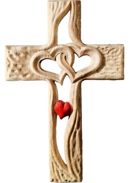 Mezuniyet Düğünü Için Oyma Ahşap Çapraz Iç Iç Içe Süsleri Büyük Kırmızı (Yurt Dışından)