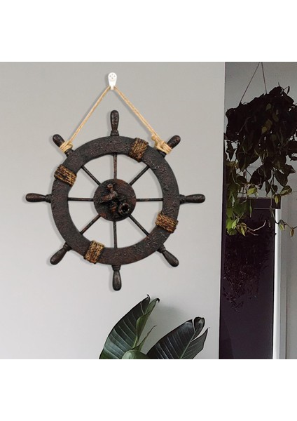 Kapı Fotoğrafçılığı Için Retro Denizci Direksiyon Duvarı Dekor 28CM (Yurt Dışından) fırsatları