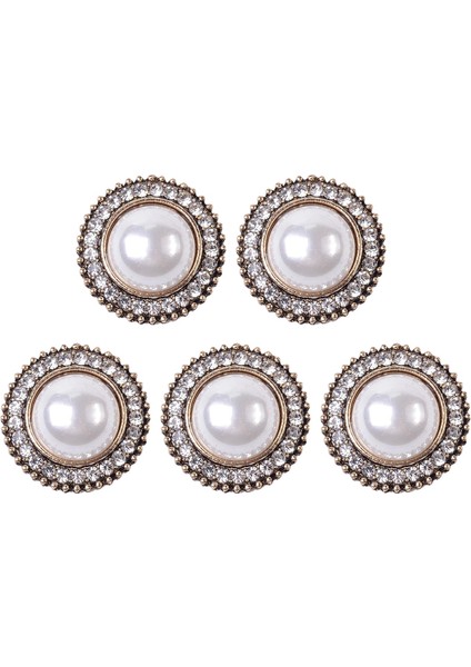 Dıy El Sanatları Süs B Için 5 Rhinestone Düğ Bezemeler Flatback (Yurt Dışından)