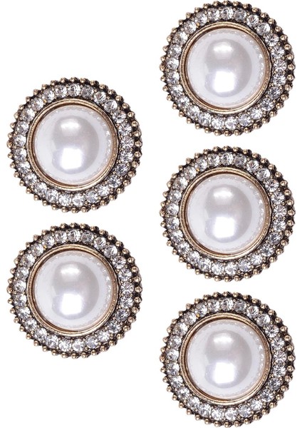 Dıy El Sanatları Süs B Için 5 Rhinestone Düğ Bezemeler Flatback (Yurt Dışından)