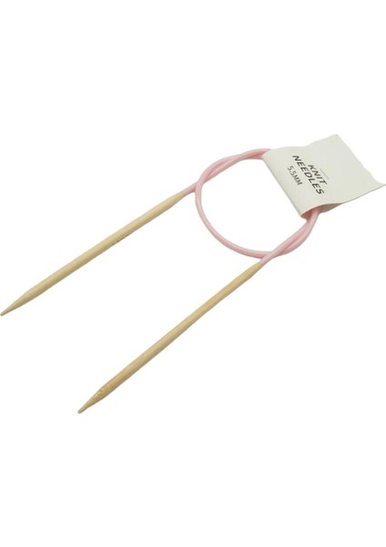 Yuvarlak Yuvarlak Örgü Bambu Aksesuarları, Ahşap, 5,5 mm (Yurt Dışından)