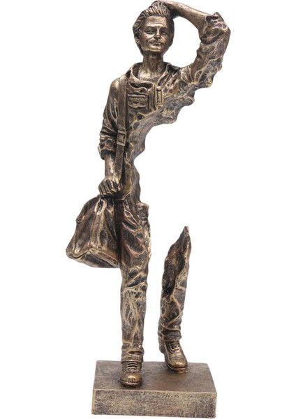 Yaratıcı Figür Heykeli Çalışma Odası Giriş Yolu Yatak Odası Altın Için Modern Sanat Dekorasyonu (Yurt Dışından) modelleri