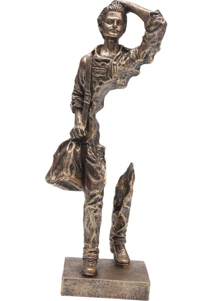 Yaratıcı Figür Heykeli Çalışma Odası Giriş Yolu Yatak Odası Altın Için Modern Sanat Dekorasyonu (Yurt Dışından) fırsatları