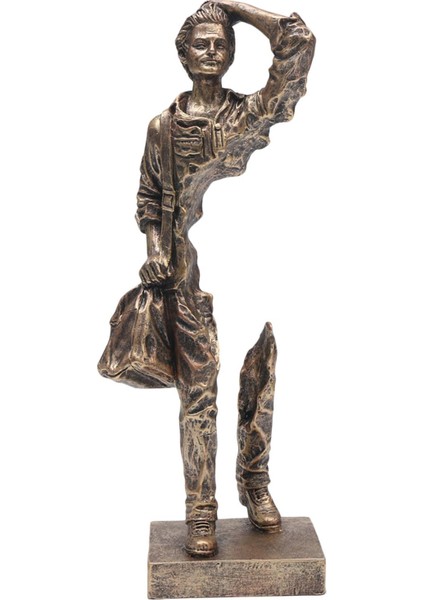 Yaratıcı Figür Heykeli Çalışma Odası Giriş Yolu Yatak Odası Altın Için Modern Sanat Dekorasyonu (Yurt Dışından) indirimleri