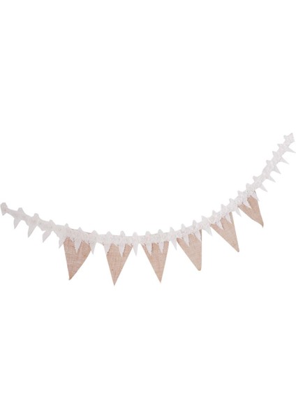 Çuval ve Jüt Banner Dıy Dekorasyon Vintage Üçgen Bunting Düğün Doğum Günü Partisi Dekoru (Yurt Dışından) indirimleri