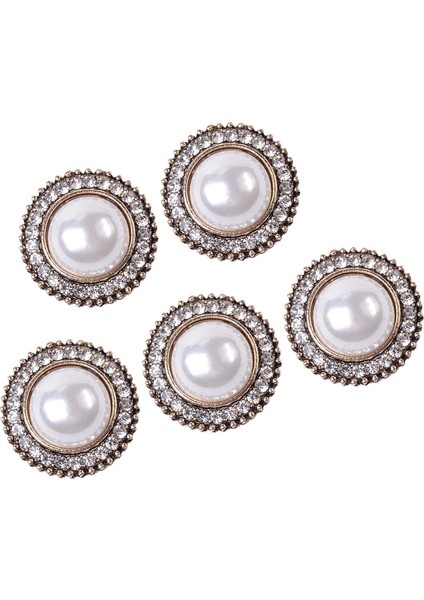 Dıy El Sanatları Süs B Için 5 Rhinestone Düğ Bezemeler Flatback (Yurt Dışından)