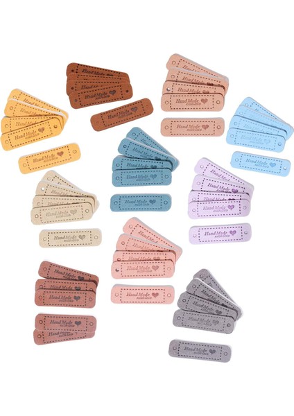 50PCS Kabartmalı Etiketler Etiketler Üzerinde Dikmek Örgü Aksesuarları Için El Yapımı Etiketler 5x1.5cm (Yurt Dışından) fiyatları