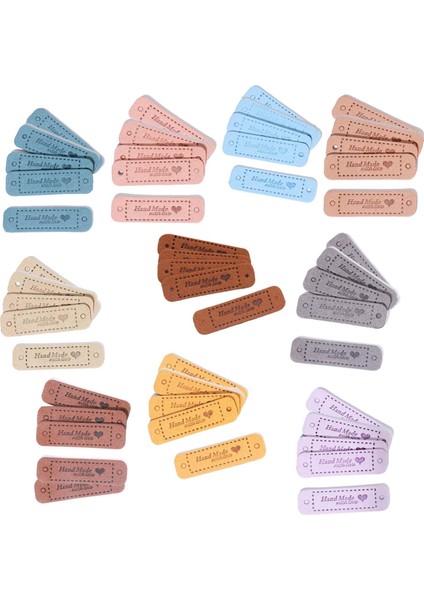 50PCS Kabartmalı Etiketler Etiketler Üzerinde Dikmek Örgü Aksesuarları Için El Yapımı Etiketler 5x1.5cm (Yurt Dışından) modelleri