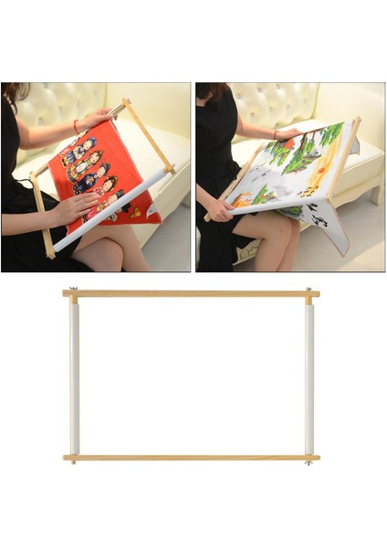 Nakış Çerçeve Goblen Kaydırma Çerçeve Çapraz Dikiş Dıy Dikiş Aracı 39X48 cm (Yurt Dışından) modelleri