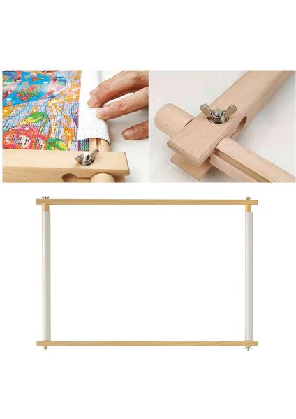 Nakış Çerçeve Goblen Kaydırma Çerçeve Çapraz Dikiş Dıy Dikiş Aracı 39X48 cm (Yurt Dışından) fırsatları