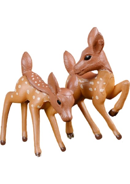 Zanaat Geyik Heykeli Dekorasyon Peyzaj Aksesuarları (Yurt Dışından)