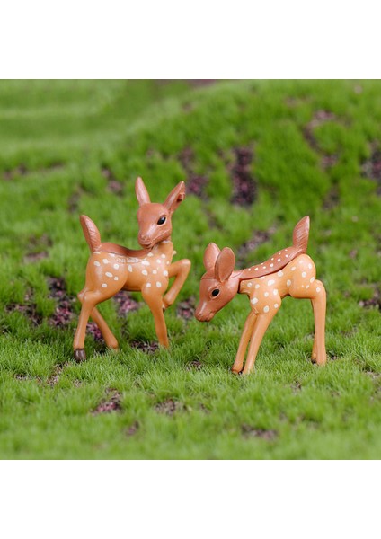 Zanaat Geyik Heykeli Dekorasyon Peyzaj Aksesuarları (Yurt Dışından) modelleri