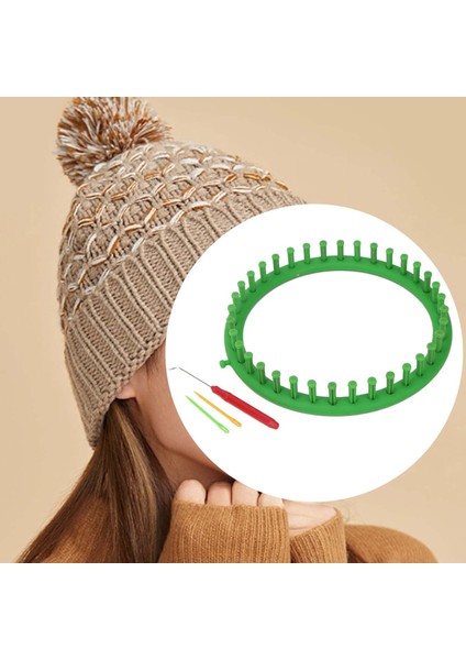 Ş Örme Başlangıç Çapı 24 cm Için Tığ Ş Örgü ile Örgü Tezgahı (Yurt Dışından)