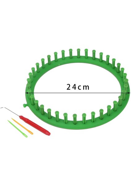 Ş Örme Başlangıç Çapı 24 cm Için Tığ Ş Örgü ile Örgü Tezgahı (Yurt Dışından)