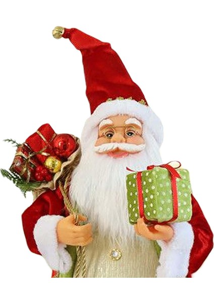 Noel Ayakta Noel Baba Şekil Süs Odası Için Hediyeler Çanta 45 cm (Yurt Dışından) indirimleri