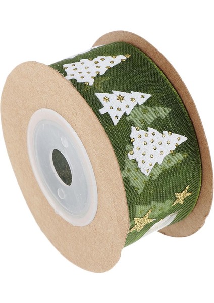 1 /5 M Noel Grogren Kurdele Hediye Paketleme Dekor Yeşil (Yurt Dışından)