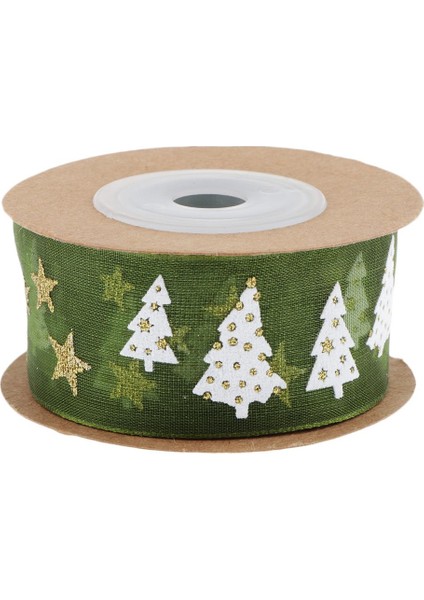 1 /5 M Noel Grogren Kurdele Hediye Paketleme Dekor Yeşil (Yurt Dışından) fırsatları