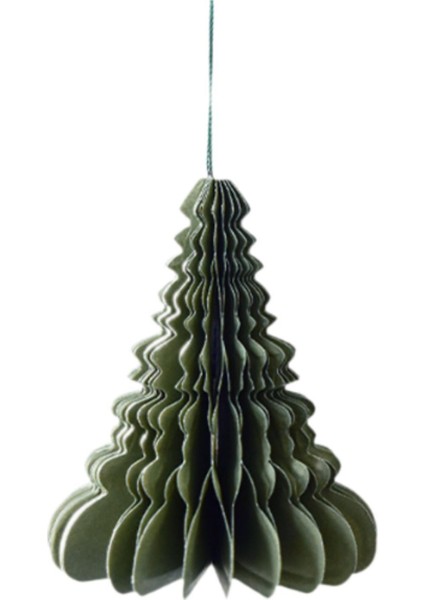 Noel Asılı Süsü Çiftlik Evi Tatil Penceresi Için Noel Asılı Kolye 8,5X10 cm Yeşil Noel Ağacı (Yurt Dışından)