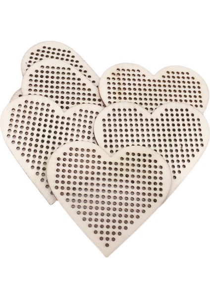 30 Ş Kolye Boş Ahşap Şekiller Dekoratif El Sanatları Için Dıy El Yapımı 7.7x7 cm (Yurt Dışından)