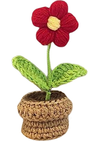 Şkinler Için Baş Tığ Küçük I Çiçek Tığ Işi El Sanatları Kırmızı Çiçek (Yurt Dışından)