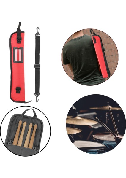 Oxford Ş Davul Kılıfı Omuz Askısı 4/12 Çift Çubuk Kırmızı Kırmızı 8 Çubuk (Yurt Dışından) fırsatları