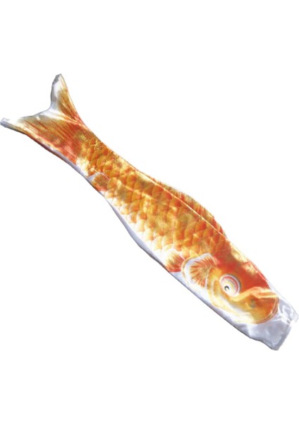 Koi Windsock Kırmızı Naylon Uçurtma Japon Bayrağı Dekorasyon Altın Turuncu 110 cm (Yurt Dışından)