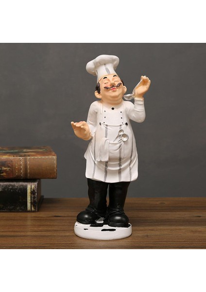 Mutfak Dekoratif Şef Figürü Ev Dekorasyon Mutfak Tezgahı 10X10X32 cm (Yurt Dışından) modelleri