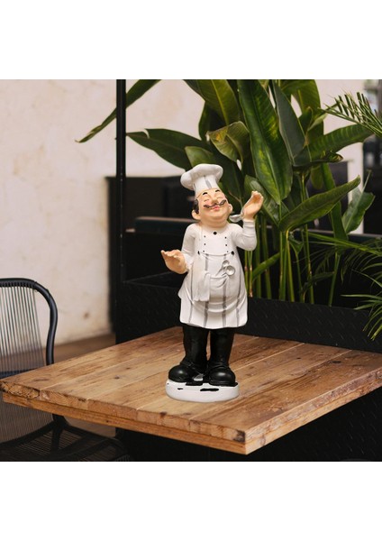 Mutfak Dekoratif Şef Figürü Ev Dekorasyon Mutfak Tezgahı 10X10X32 cm (Yurt Dışından) fırsatları