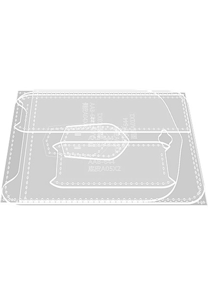 7x Akrilik Şeffaf Şablon Dıy Deri El Sanatları Deri El Sanatları Desen Stencil (Yurt Dışından)