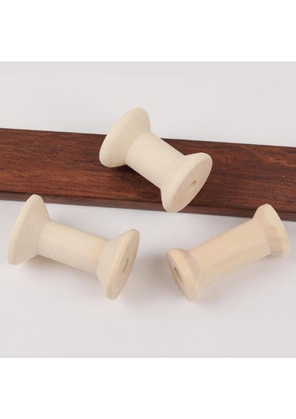 20X Ahşap Bobin Iplik Makaraları Boş Dikiş Ipliği Ipi Dıy Depolama Tutucu 48X31MM (Yurt Dışından)