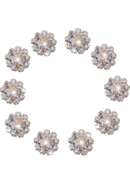 Metal Çiçek Flatback Süsleme Ş El Sanatları G (Yurt Dışından)