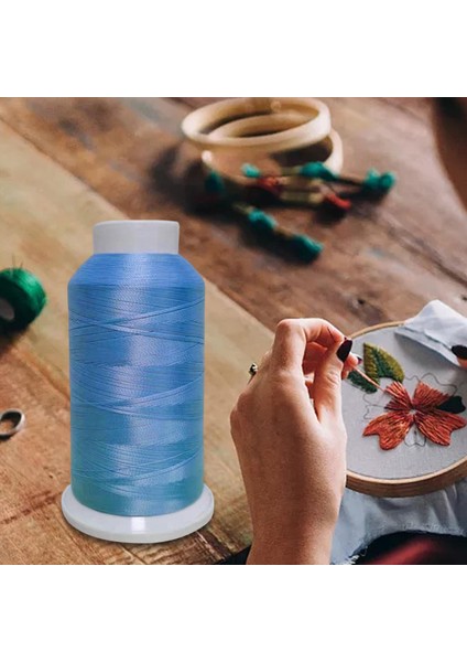 Kızdırma Nakış Ipliği Ş Ipliğ Polyester Ş Için Mavi (Yurt Dışından)