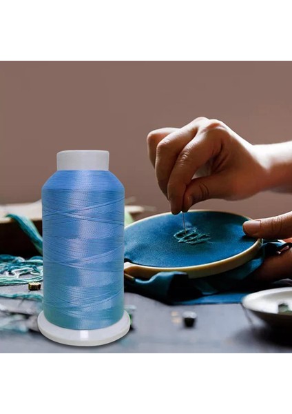 Kızdırma Nakış Ipliği Ş Ipliğ Polyester Ş Için Mavi (Yurt Dışından)