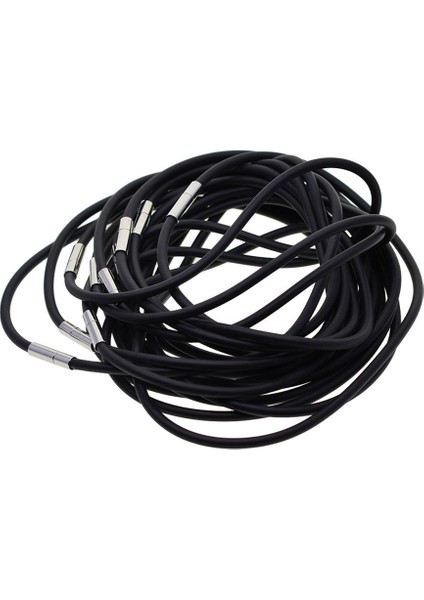 10X Açık Uçlu Kauçuk Kolye Gerdanlık Bulgular Yapımı Malzemeleri 45 cm (Yurt Dışından)