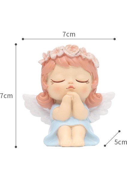 2pcs Swan Süsler Çift Kuğu Figürin Kek Toppers Araba Gösterge Tablosu Heykelleri Mavi Küçük (Yurt Dışından)