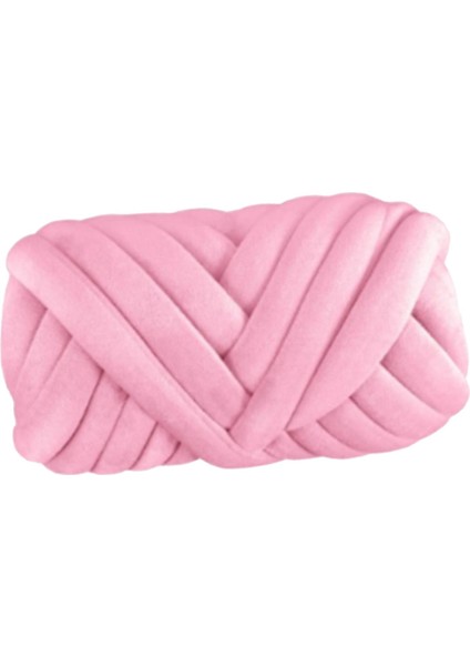 500G Kadife Tıknaz Iplik Kol Örgü Yastık Yıkanabilir Halılar Sepet Yastık Açık Pembe (Yurt Dışından) fırsatları