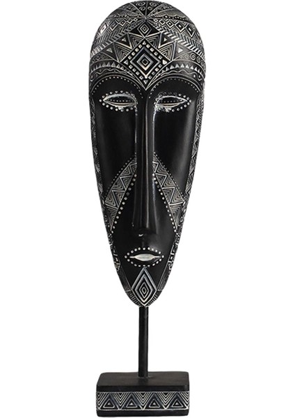Afrika Heykel Reçine Soyut Heykeli Ev Bar Giriş Holü 10X6X33.5 cm (Yurt Dışından) modelleri