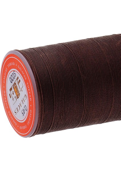 Leathercraft Kahve Için 0.45MM Yuvarlak Dikiş Deri Mumlu Polyester Ağda Ipliği (Yurt Dışından)