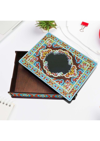 5d Elmas Mozaik Saklama Kutusu Masaüstü Dekor Stilleri (Yurt Dışından) indirimleri