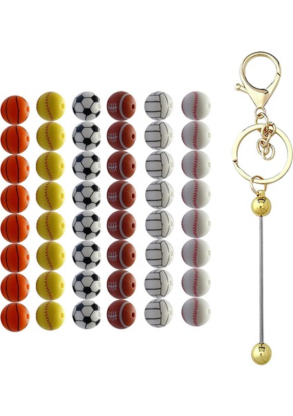49PCS Mücevher Sporu Silikon Boncuklar Kordonlar Diy El Sanatları (Yurt Dışından) fiyatları