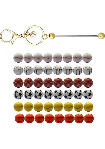 49PCS Mücevher Sporu Silikon Boncuklar Kordonlar Diy El Sanatları (Yurt Dışından) modelleri