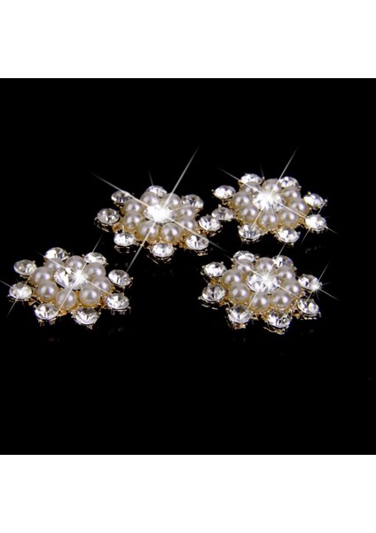 10 Parçalı Yuvarlak Inci Taklidi Flatback Düğmeler Gelinlik Süsleme H (Yurt Dışından) fırsatları