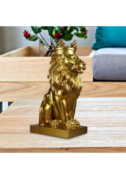 3D Aslan Başkanı Hayvan Hayvanları Raf Yatak Odası Dekorasyon Aureate Için Heykel (Yurt Dışından)