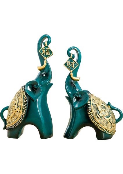Dolaplar Için I Fengshui Süslü 2 Fil Heykeli (Yurt Dışından) fırsatları