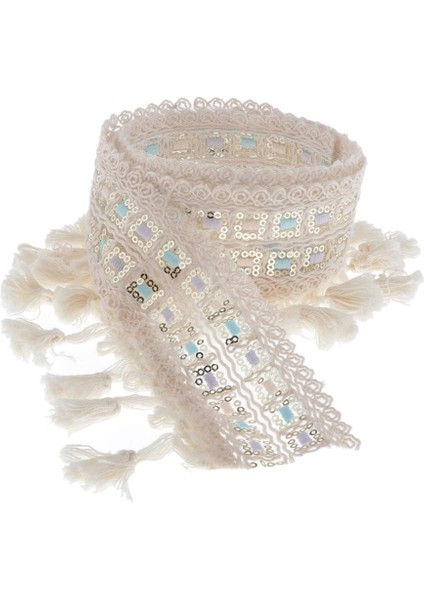 Nakış Ş Jakarlı Kurdele Püskül 5cm Geniş (Yurt Dışından)