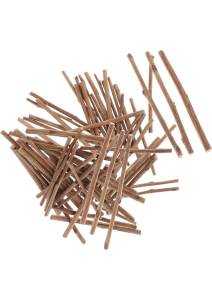 Bitmemiş Ahşap Kütük Dilimleri El Sanatları Odası Parti Ev Için 100 Çubuklar (Yurt Dışından)