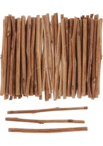 Bitmemiş Ahşap Kütük Dilimleri El Sanatları Odası Parti Ev Için 100 Çubuklar (Yurt Dışından) fiyatları