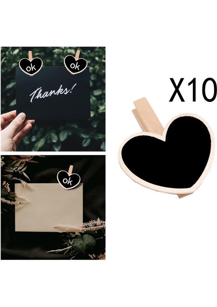 10 Ahşap Mini Kara Standı Düğün Kara Kara 5.5x6.6cn (Yurt Dışından) modelleri