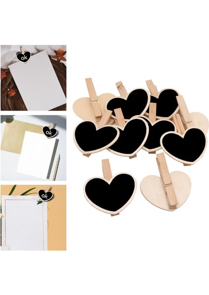 10 Ahşap Mini Kara Standı Düğün Kara Kara 5.5x6.6cn (Yurt Dışından) indirimleri