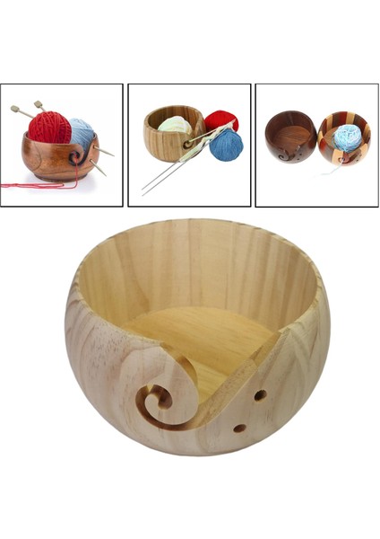 Örgü Ipliği Doğal Ahşap Için Kapaklı Ahşap I Kase Depolama (Yurt Dışından) modelleri